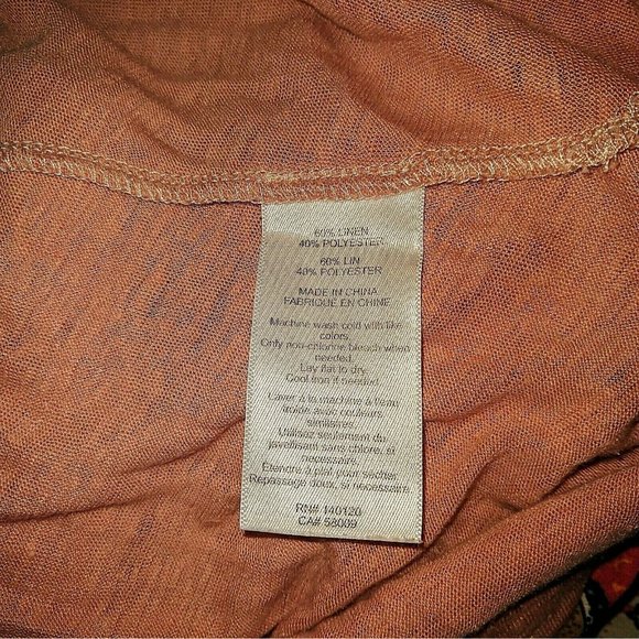 Stella And Dot Lido Tank Top Blush Pink Women Size XS Linen Blend Side T… - Picture 4 of 6